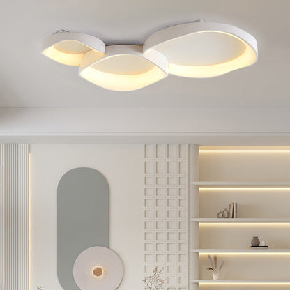 Arisha Modern Wave Flush Mount Ceiling Light