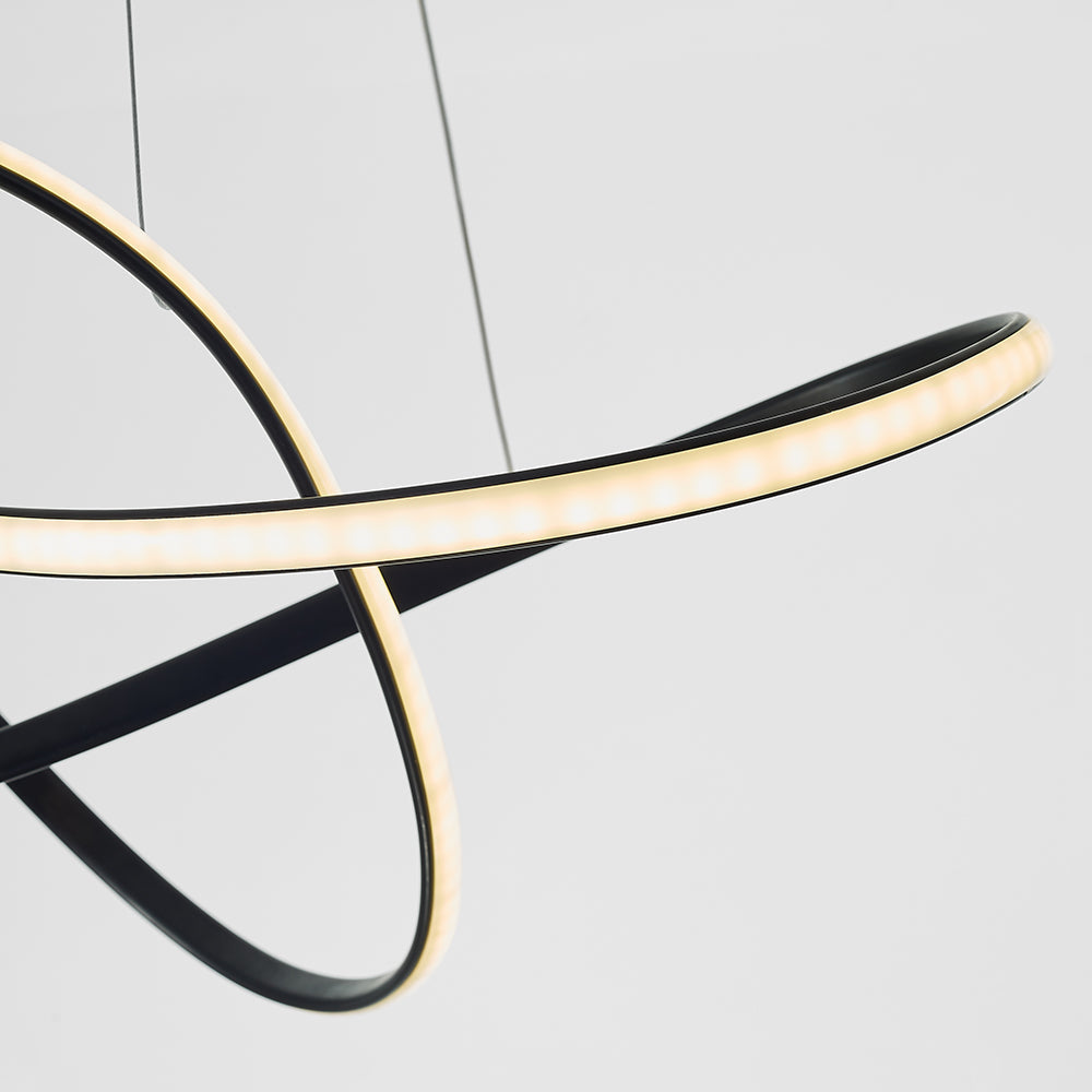 Arisha Pendant Light linear Modern, /Metal, Black/White, Dining Room