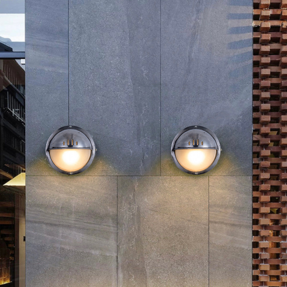 Wyre Wall Lamp Geometric Modern Metal Glass Outdoor