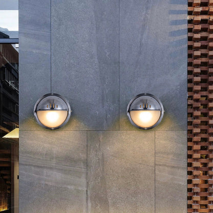 Wyre Wall Lamp Geometric Modern Metal Glass Outdoor
