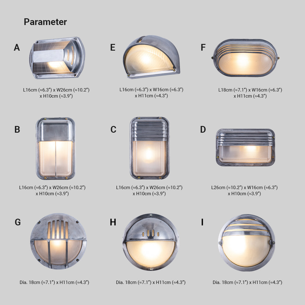 Wyre Wall Lamp Geometric Modern Metal Glass Outdoor