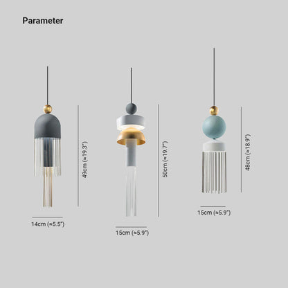 Arisha Modern Tassel Metal Pendant Light