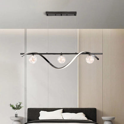 Arisha Graceful Arc avec globes en verre Suspension