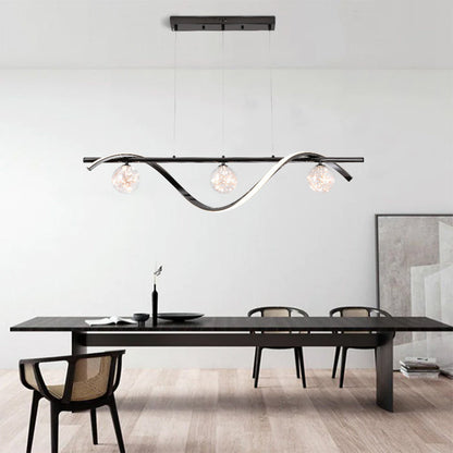 Arisha Graceful Arc avec globes en verre Suspension