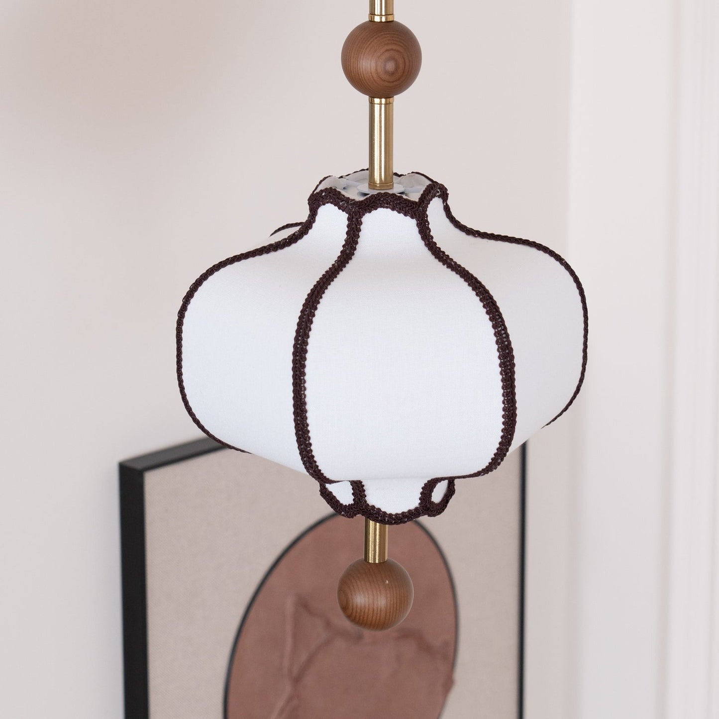 Aura Pendant Light Lantern Fabric