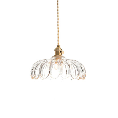 Limea Green Glass Flower Pendant Light