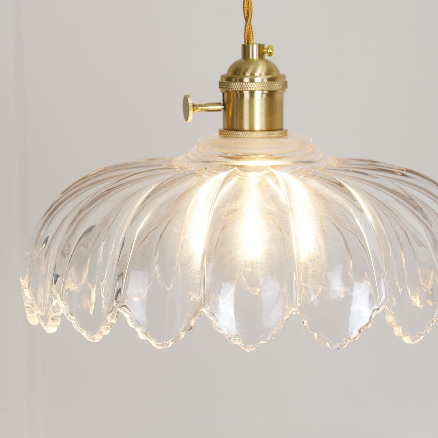 Limea Green Glass Flower Pendant Light