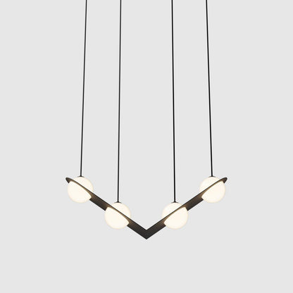 Selan Black Glass Pendant Lamp