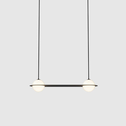 Selan Black Glass Pendant Lamp