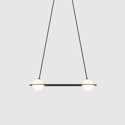 Selan Black Glass Pendant Lamp