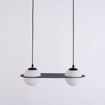 Selan Black Glass Pendant Lamp