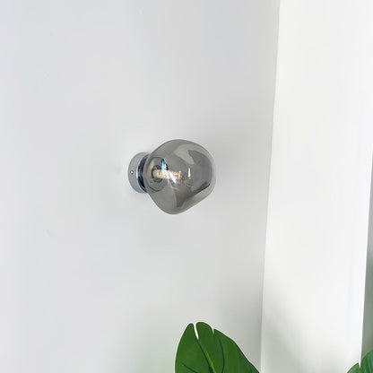 Auden Amber Glass Wall Lamp