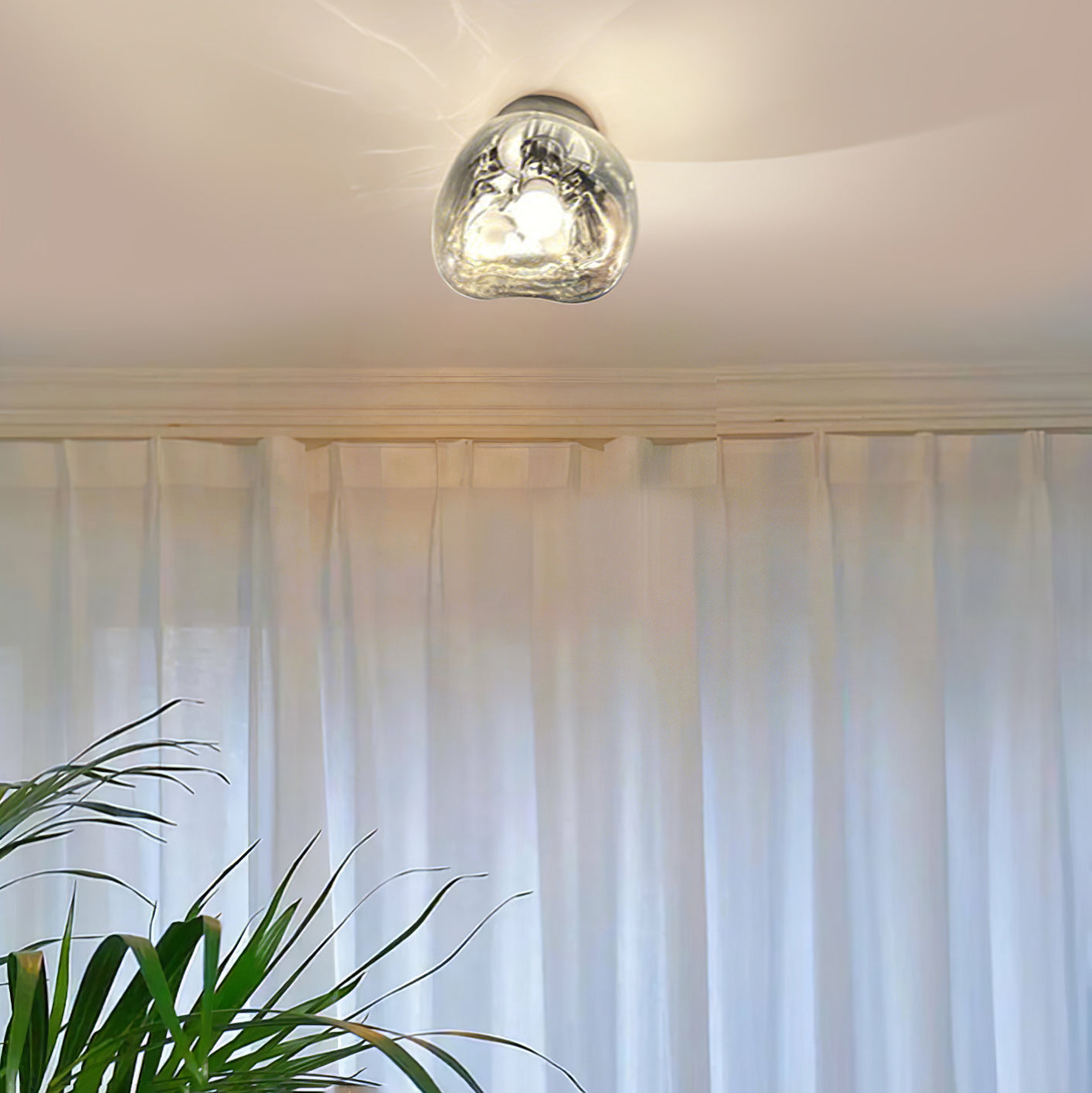 Auden Amber Glass Wall Lamp