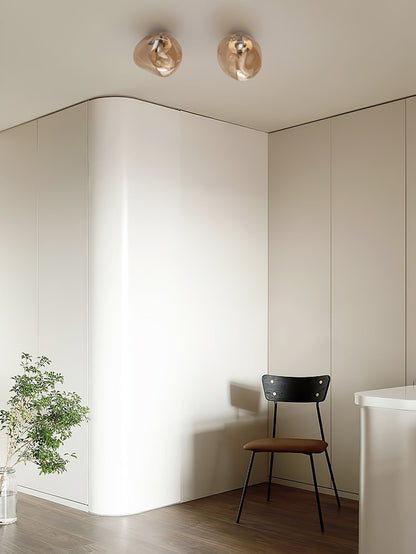 Auden Amber Glass Wall Lamp
