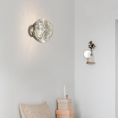 Auden Amber Glass Wall Lamp