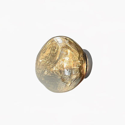 Auden Amber Glass Wall Lamp