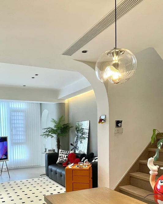 Lampada a sospensione in vetro Fivelle