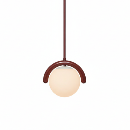 Uveta Linear Chandelier Red&Silver