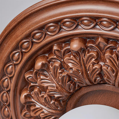 Ivorelle Vintage Carved Ceiling Light with Globe Shade