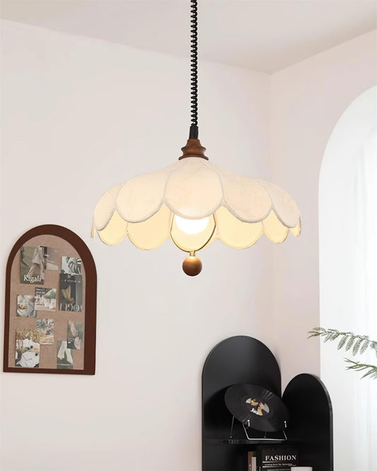 Hanglamp bloemblaadjes met patroon Vintage bloemen Franse elegantie