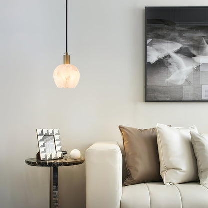 Ritta Pendant Light Flower-shaped  Alabaster