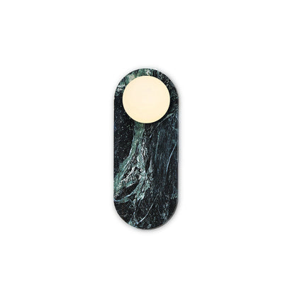 Sylv Oval Wall Lamp Marble