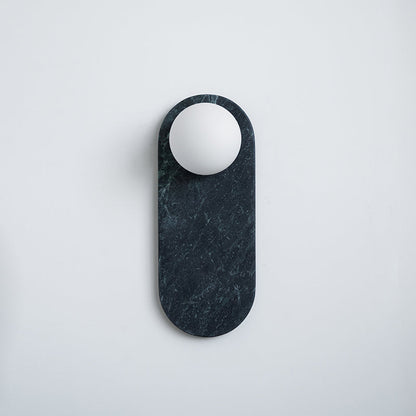 Sylv Oval Wall Lamp Marble