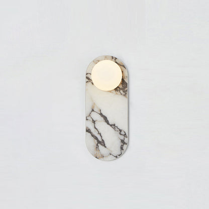 Sylv Oval Wall Lamp Marble