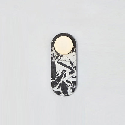 Sylv Oval Wall Lamp Marble