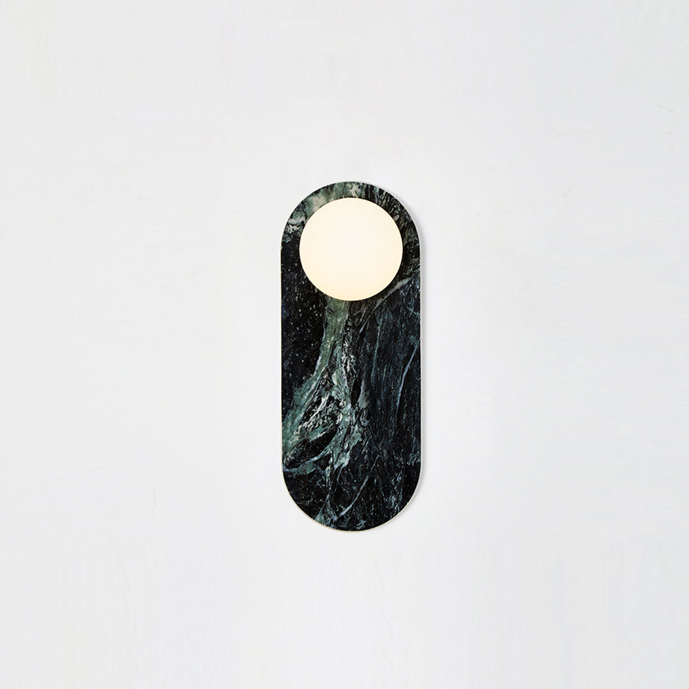 Sylv Oval Wall Lamp Marble