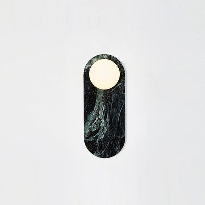 Sylv Oval Wall Lamp Marble