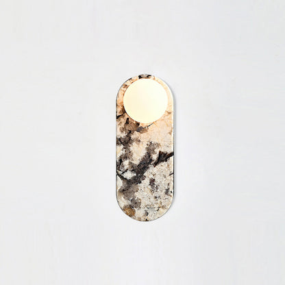 Sylv Oval Wall Lamp Marble