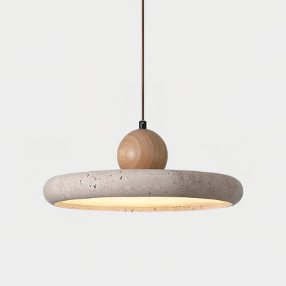 Lydia  Travertine. Pendant Light