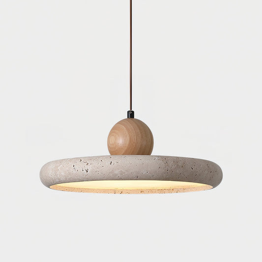 Lydia  Travertine. Pendant Light