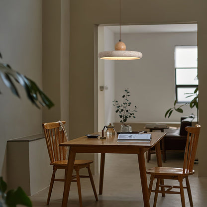 Lydia  Travertine. Pendant Light