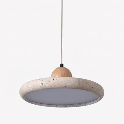 Lydia  Travertine. Pendant Light