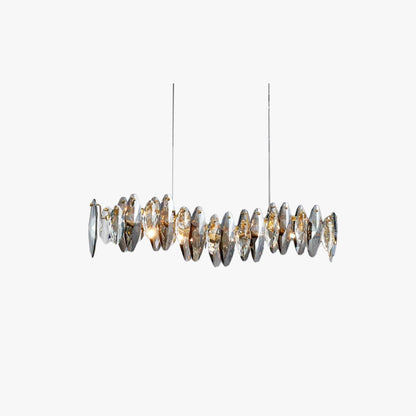 Kristy Luxuriöser Kronleuchter Kristalle/Metall Gold Wohnzimmer