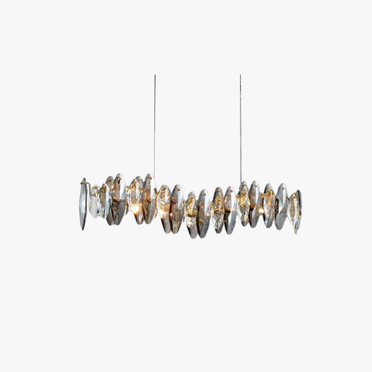 Kristy Luxuriöser Kronleuchter Kristalle/Metall Gold Wohnzimmer