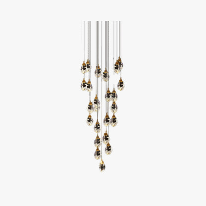 Kristy Design Ball Glass/Metal Pendant Light Gold