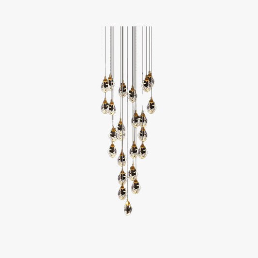 Kristy Design Ball Pendelleuchte aus Glas/Metall Gold
