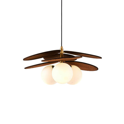 Florin Wooden Petal Pendant Light