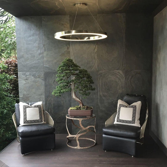Arisha moderne LED metalen grote multi-ring verstelbare woon-/eetkamer hanglamp, goud