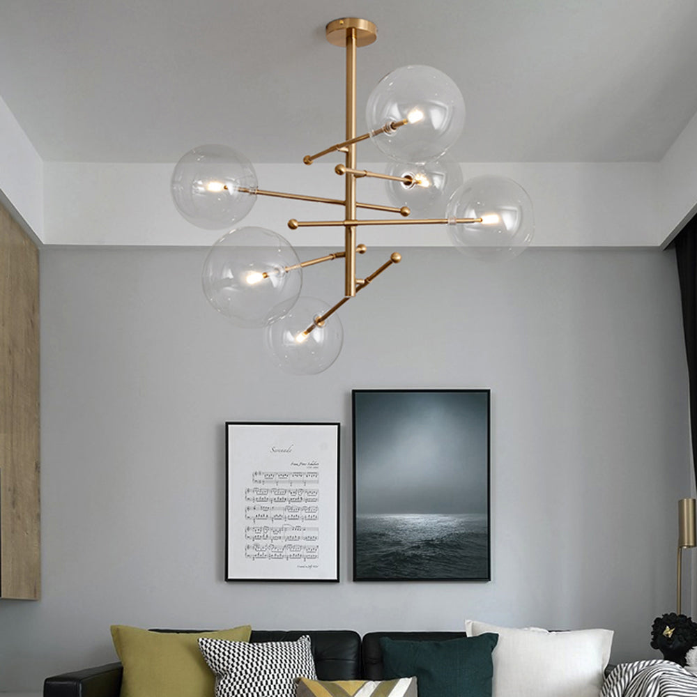 Lampe à suspension à bulles transparentes nordiques modernes Valentina