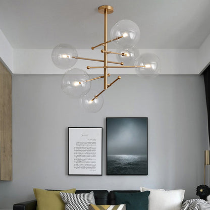 Lampe à suspension à bulles transparentes nordiques modernes Valentina