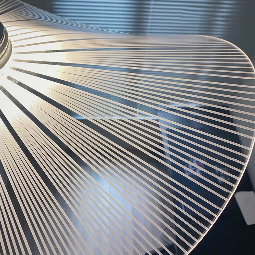 Arisha Designer Lampe à suspension en métal en forme de feuille de lotus Blanc