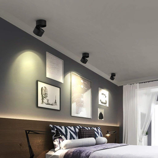 Spotlight de plafond rond et rotatif Thyn