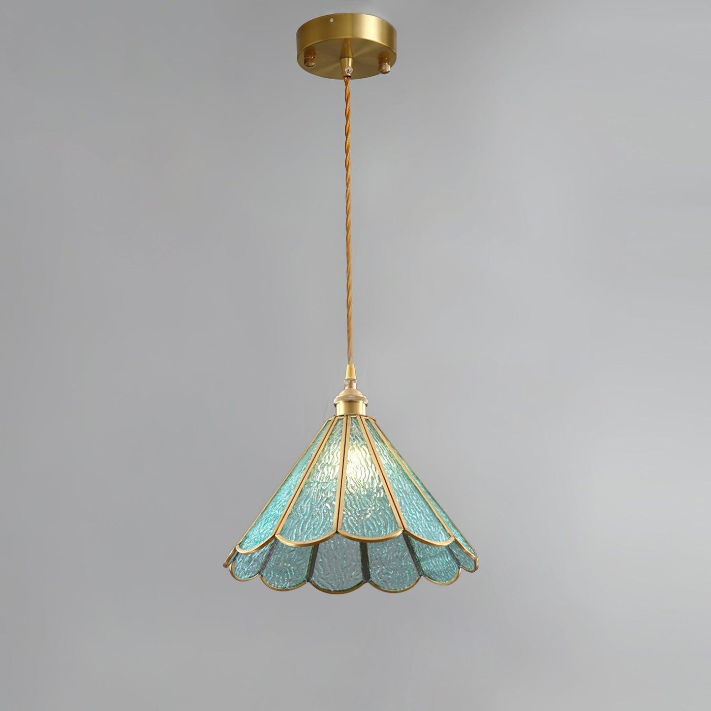 Lione Pink Stained Glass Pendant Light