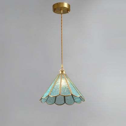 Lione Pink Stained Glass Pendant Light