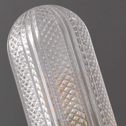 Evania Brass and Textured Glass Double Light Wall Sconce