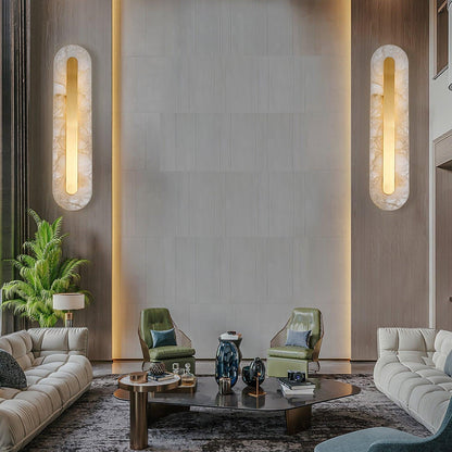 Hurn Alabaster Rounded Wall Lamp